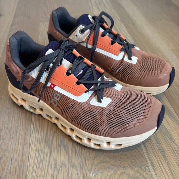 On Running Shoes - ON Running Cloudstratus 2 Athletic Shoes Cork/Fawn Women’s Size 8
